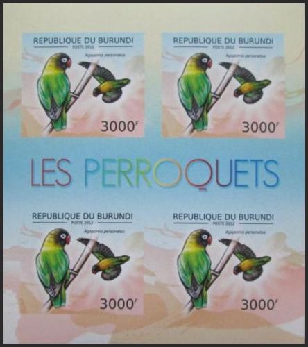 Potov znmky Burundi 2012 Papouk krabokov neperf. Mi# 2816 B Bogen