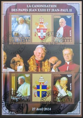 Potov znmky ad 2014 Pape Jan Pavel II., zlat psmo 1B