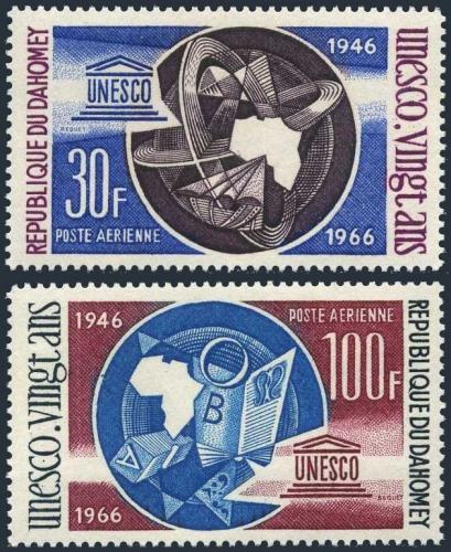 Potov znmky Dahomey 1966 UNESCO Mi# 290,292 - zvi obrzok