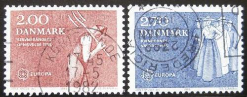 Poštové známky Dánsko 1982 Európa CEPT Mi# 749-50