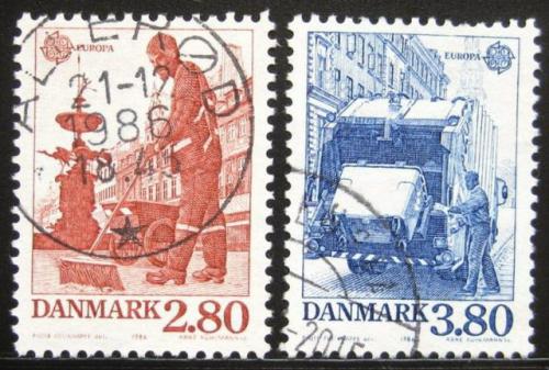 Poštové známky Dánsko 1986 Európa CEPT Mi# 882-83