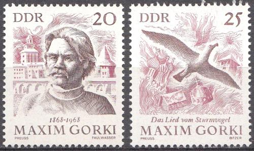 Potov znmky DDR 1968 Maxim Gorkij Mi# 1351-52 - zvi obrzok