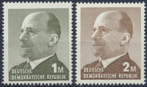 Poštové známky DDR 1969 Prezident Walter Ulbricht Mi# 1481-82