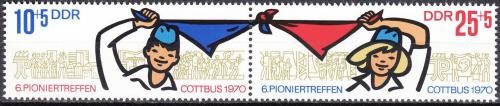 Poštové známky DDR 1970 Setkání pionýrù Mi# 1596-97