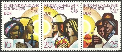 Poštovní známky DDR 1975 Mezinárodní den žen Mi# 2019-21