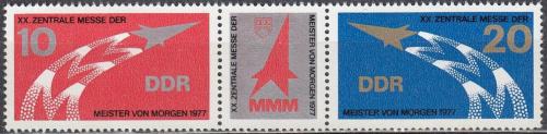 Potov znmky DDR 1977 Vetrh Misti ztka Mi# 2268-69
