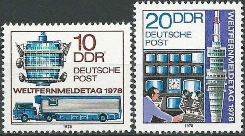 Poštové známky DDR 1978 Lipský ve¾trh Mi# 2316-17