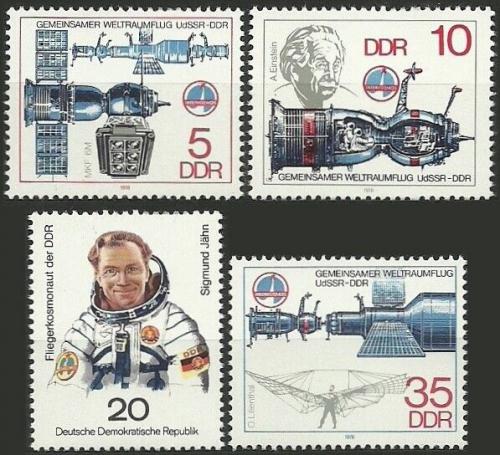 Poštové známky DDR 1978 Prieskum vesmíru Mi# 2359-62