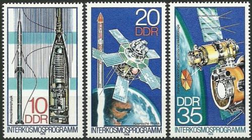 Poštové známky DDR 1978 Vesmírný program Interkosmos Mi# 2310-12