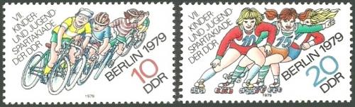 Potov znmky DDR 1979 Spartakida mldee Mi# 2433-34
