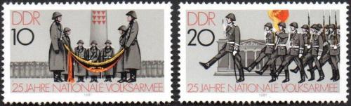 Potov znmky DDR 1981 udov armda Mi# 2580-81