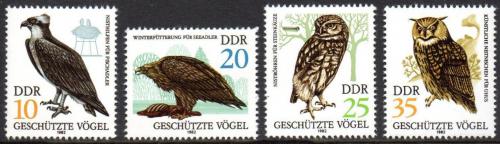 Poštové známky DDR 1982 Dravci Mi# 2702-05