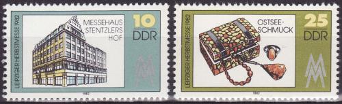 Poštové známky DDR 1982 Lipský ve¾trh Mi# 2733-34