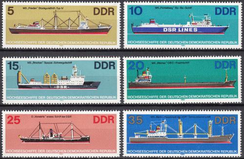 Potov znmky DDR 1982 Lode Mi# 2709-14