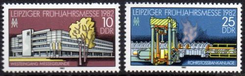 Poštové známky DDR 1982 Ve¾trh v Lipsku Mi# 2683-84