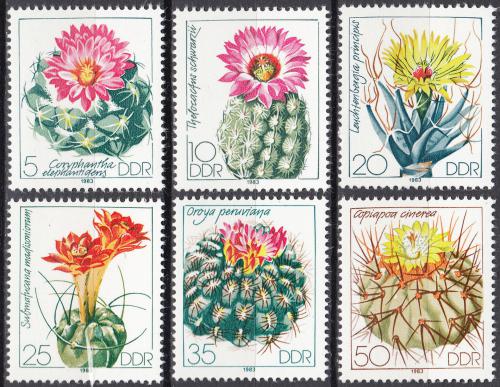 Poštové známky DDR 1983 Kaktusy Mi# 2802-07 
