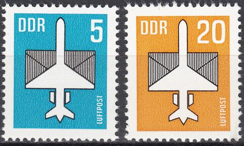 Poštové známky DDR 1983 Letecká pošta Mi# 2831-32