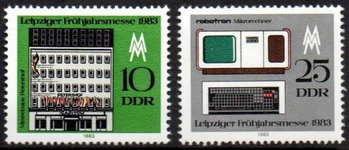 Poštové známky DDR 1983 Lipský ve¾trh Mi# 2779-80