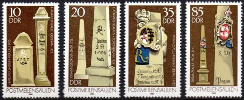 Poštové známky DDR 1984 Poštovní mezníky Mi# 2853-56