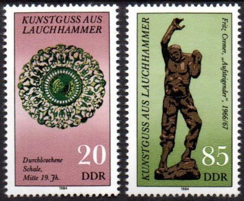 Poštové známky DDR 1984 Umenie Mi# 2874-75