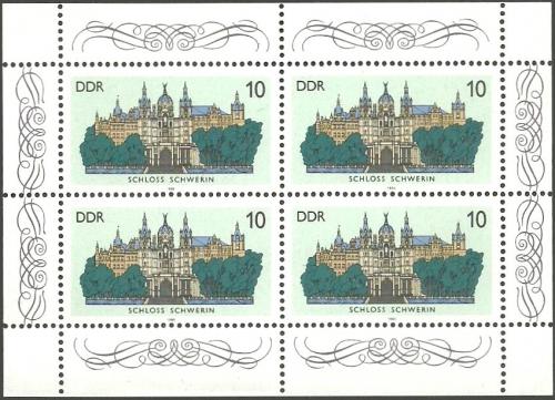 Poštové známky DDR 1986 Zámek Schwerin Mi# 3032 Bogen