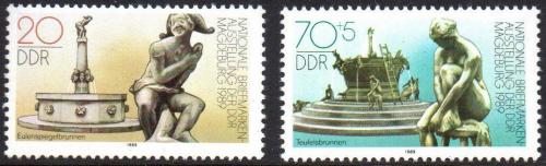 Potov znmky DDR 1989 Kany Mi# 3265-66