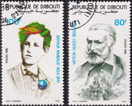 Potov znmky Dibutsko 1985 Spisovatel 1A Mi# 443-44