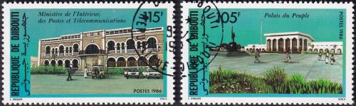 Potov znmky Dibutsko 1986 Vldn budovy 1A Mi# 471-72
