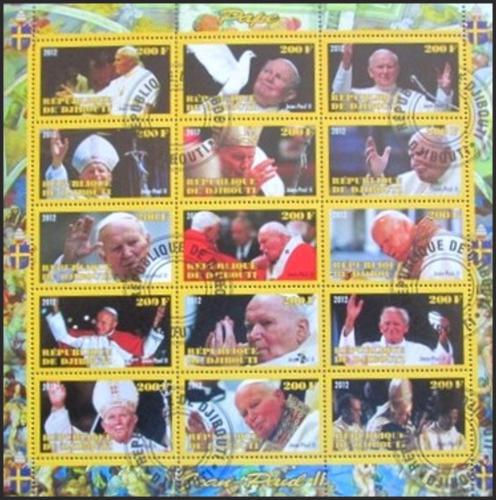 Potov znmky Dibutsko 2012 Pape Jan Pavel II. A