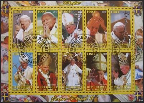 Potov znmky Dibutsko 2012 Pape Jan Pavel II. C
