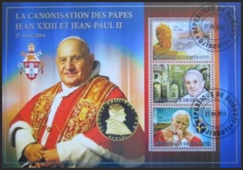 Potov znmky Dibutsko 2014 Kanonizace pape II - zvi obrzok