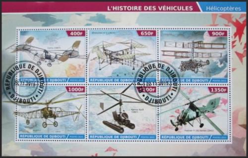 Potov znmky Dibutsko 2015 Historick letadla 2A Mi# N/N 