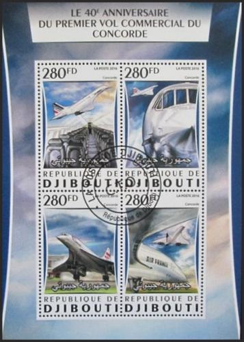 Potov znmky Dibutsko 2016 Concorde 1A Mi# Mi# 1084-87 Kat 12