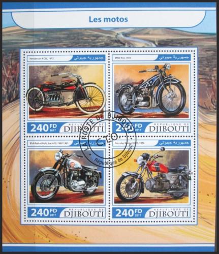 Potov znmky Dibutsko 2017 Motocykle 1A Mi# 1643-46 Kat 10
