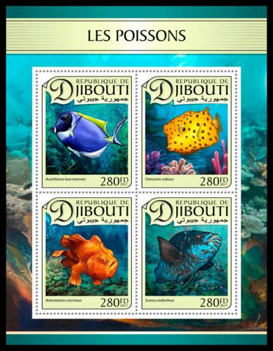 Poštovní známky Džibutsko 2017 Ryby Mi# 1448-51 Kat 11€