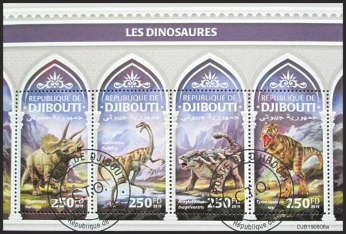 Potov znmky Dibutsko 2019 Dinosaury 1A Mi# 3317-20 Kat 10.50
