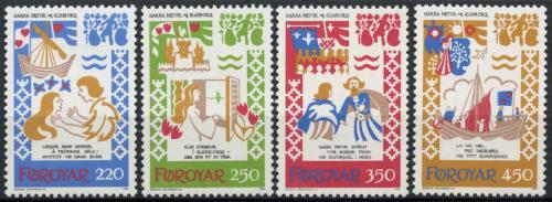 Poštové známky Faerské ostrovy 1982 Balada Mi# 75-78