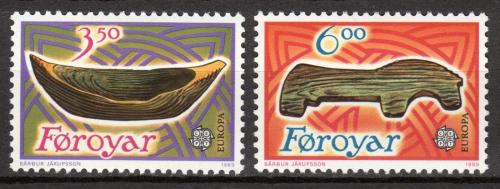 Poštové známky Faerské ostrovy 1989 Európa CEPT, dìtské hry Mi# 184-85
