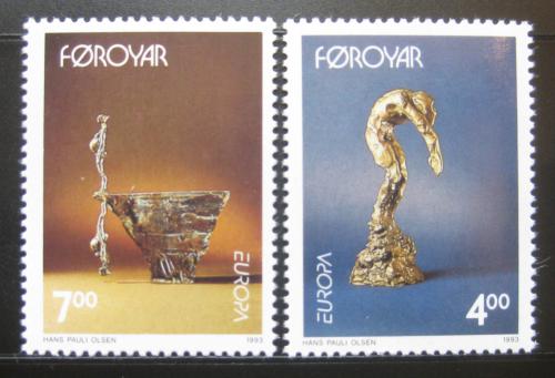 Poštové známky Faerské ostrovy 1993 Európa CEPT Mi# 248-49