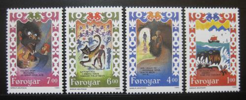 Poštové známky Faerské ostrovy 1994 Balada Brusajokil Mi 266-69 Kat 6€