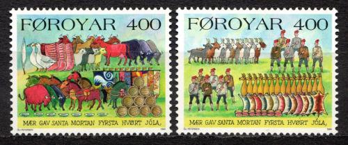 Poštové známky Faerské ostrovy 1994 Zvyky a obyèeje Mi# 270-71