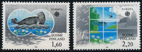 Poštové známky Fínsko 1986 Európa CEPT, ochrana pøírody Mi# 985-86 Kat 7€