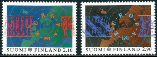 Poštové známky Fínsko 1991 Európa CEPT, prieskum vesmíru Mi# 1144-45 Kat 7€