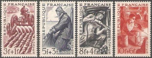 Potov znmky Franczsko 1949 Zamstnn Mi# 834-37 - zvi obrzok
