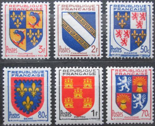 Potov znmky Franczsko 1953 Znaky provinci Mi# 971-76