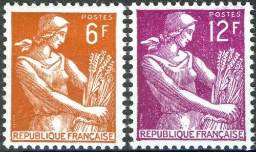 Potov znmky Franczsko 1957 Marianne Mi# 1148-49 - zvi obrzok