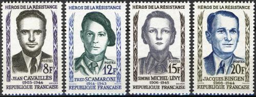 Potov znmky Franczsko 1958 Osobnosti Mi# 1193-96 Kat 4.50