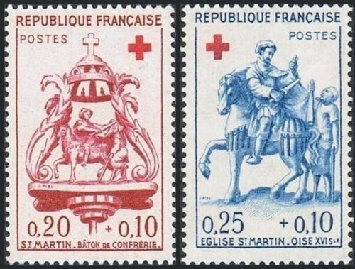 Potov znmky Franczsko 1960 erven kr Mi# 1329-30 Kat 5