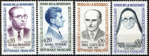 Potov znmky Franczsko 1961 Bojovnci za svobodu Mi# 1342-45 Kat 5 - zvi obrzok