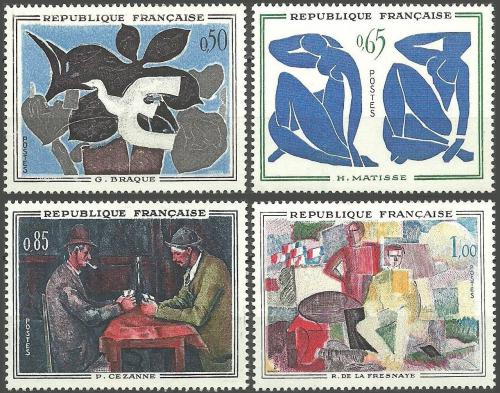 Potov znmky Franczsko 1961 Umenie Mi# 1372-75 Kat 12 - zvi obrzok